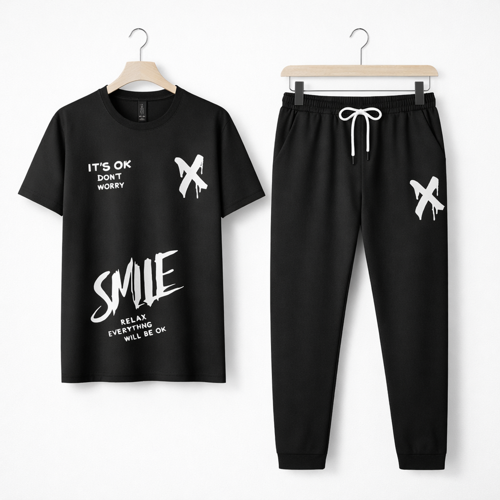 Men Printed Logo Track Suit For Men