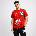 Men Printed Red Track Suit For Men