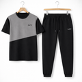 Men Black Printed Tracksuit M7 For Men