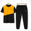 Men Black Printed Tracksuit For Men